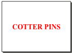 COTTER PINS 